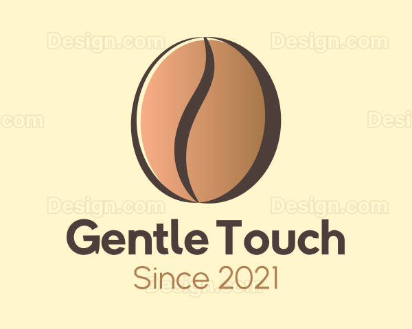 Gradient Coffee Bean Logo