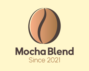 Gradient Coffee Bean  logo design