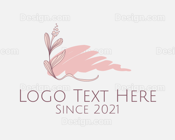 Pink Flower Decor Logo