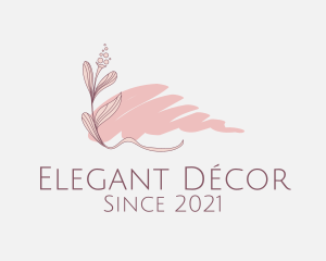 Pink Flower Decor logo design