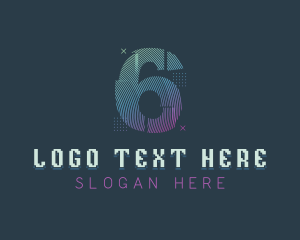 Modern Glitch Number 6 logo