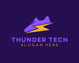 Thunder Sneaker Shoes logo design