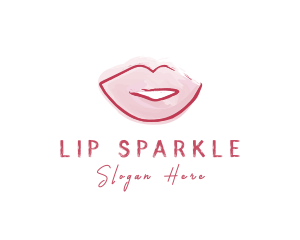 Watercolor Lips Styling logo design