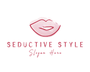 Watercolor Lips Styling logo design