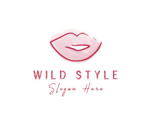 Watercolor Lips Styling logo design