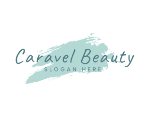 Brush Stroke Beauty logo design