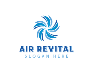 Wind Cooling Ventilation logo design