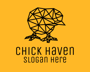 Simple Chick Line Art logo