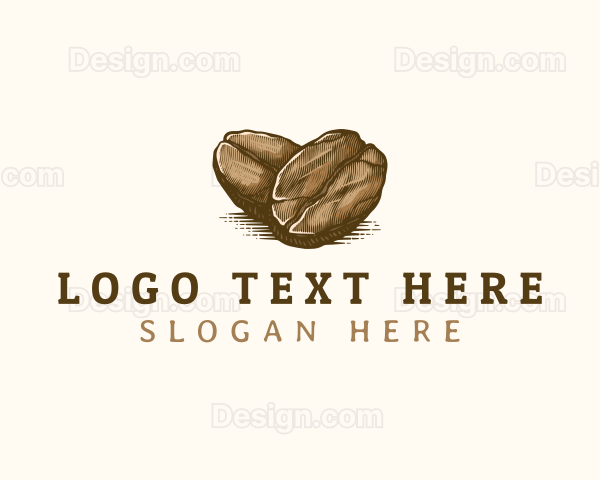 Organic Coffee Bean Logo