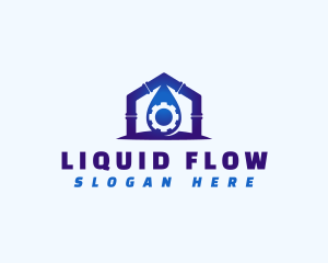 Water Pipe Plumbing logo design