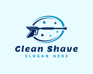 Pressure Washer Cleaning logo design