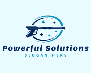 Pressure Washer Cleaning logo design