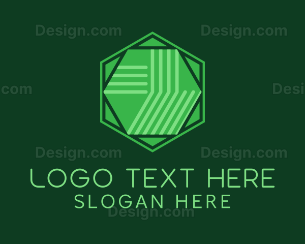 Digital Processing Hexagon Logo