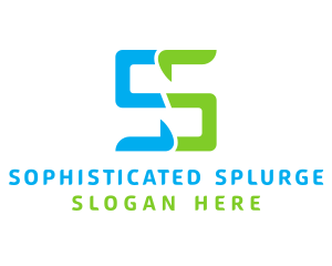 Digital Tech Letter SS logo design