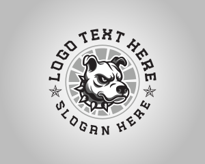 Fierce Pitbull Dog logo