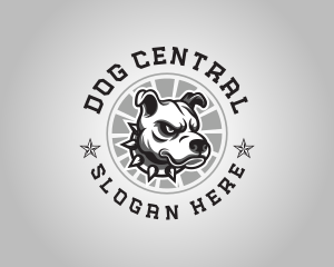 Fierce Pitbull Dog logo design