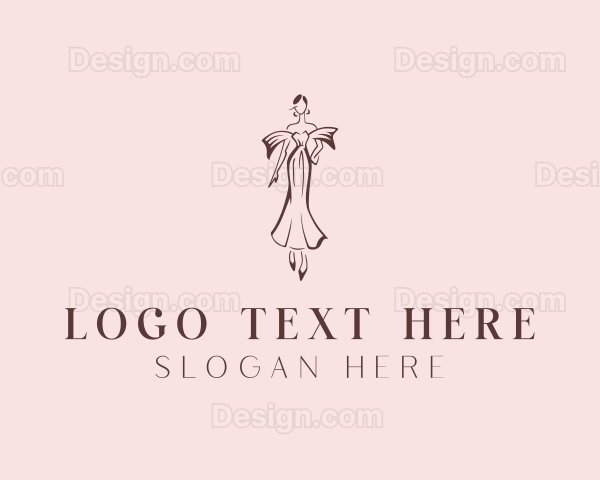 Gown Fashion Stylist Logo