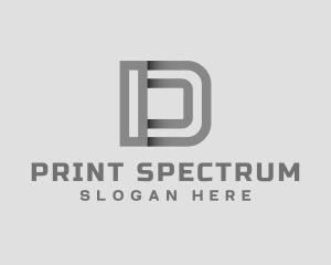 Generic Striped Agency Letter D logo design