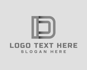 Agency - Generic Striped Agency Letter D logo design
