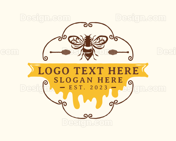 Honey Bee Apiary Logo