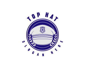 Police Officer Hat logo design