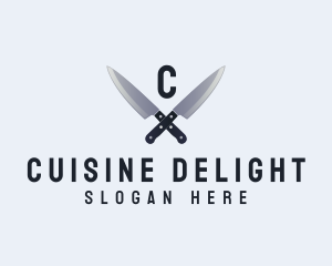 Kitchen Chef Knife logo design