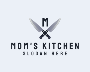 Kitchen Chef Knife logo design