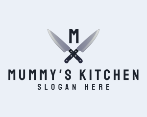 Kitchen Chef Knife logo design