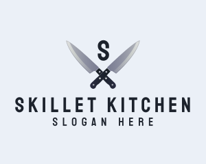 Kitchen Chef Knife logo design