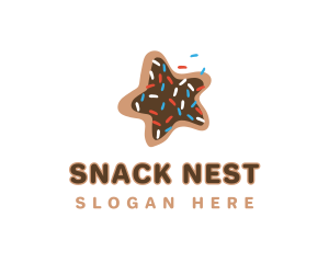 Star Cookie Snack logo design