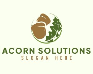 Acorn Leaf Farm logo design