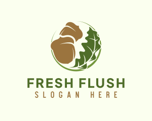 Acorn Leaf Farm logo design