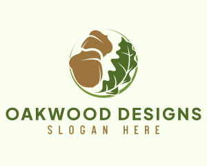 Acorn Leaf Farm logo design