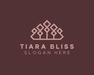 Diamond Jewelry Tiara logo design