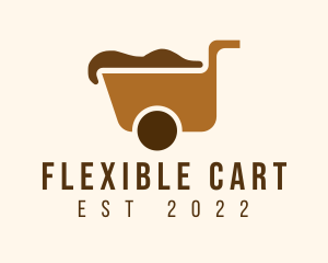 Earthworks Dirt Wheelbarrow logo design