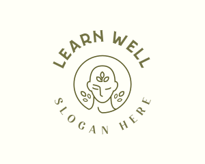  Mental Wellness Leaf logo design