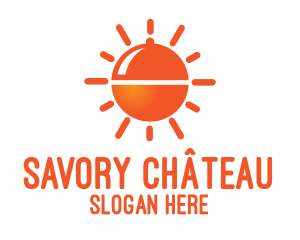 Orange Sun Cloche  logo design