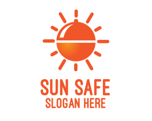 Orange Sun Cloche  logo design