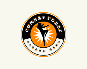 Combat Gym Trainer logo design