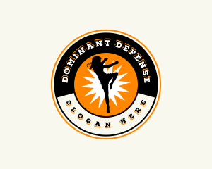 Karate Sports Athlete logo design