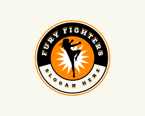 Karate Sports Athlete logo design