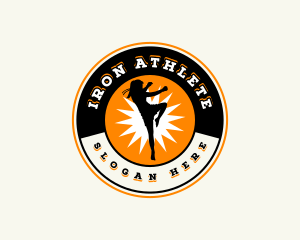 Karate Sports Athlete logo design