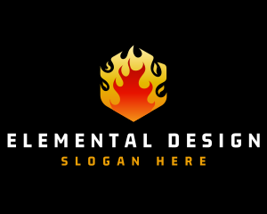 Fire Heat Element  logo design