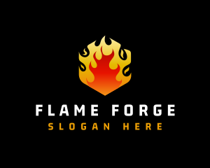 Fire Heat Element  logo design