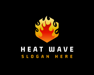 Fire Heat Element  logo design