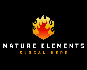 Fire Heat Element  logo design