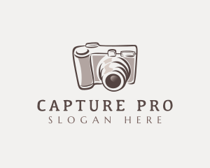 Camera Lens Photo logo design