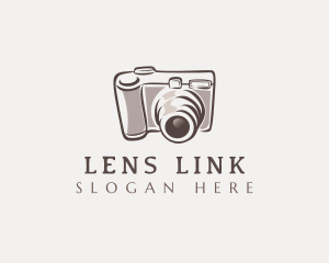 Camera Lens Photo logo design