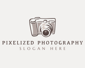 Camera Lens Photo logo design