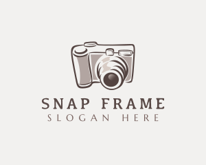 Camera Lens Photo logo design